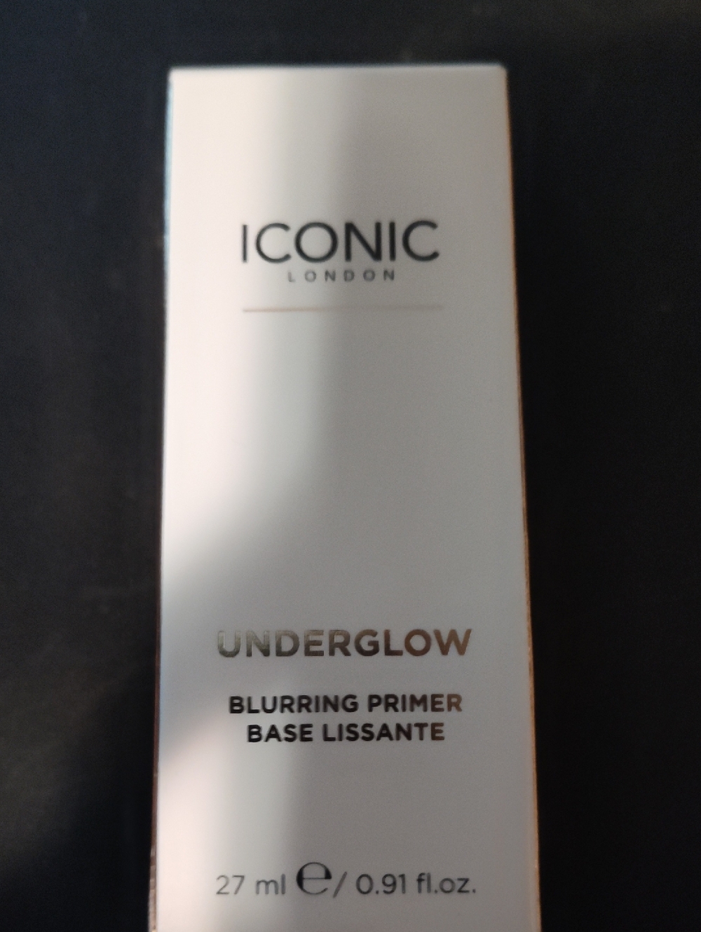 ICONIC London White & Gold Underglow Blurring Primer Packaging